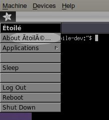etoile system menu